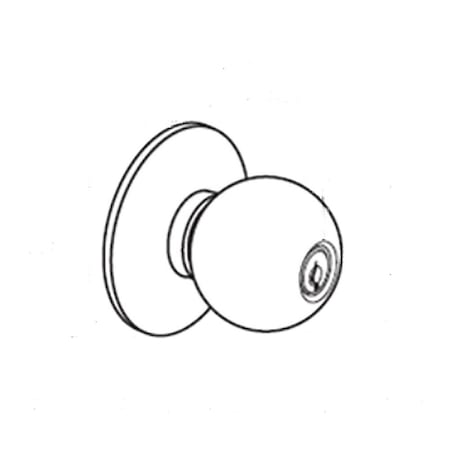 Sargent Entry/Office, Grade 1, Cylindrical Knob Lock, LB Design, 28-8XG05 LB 32D