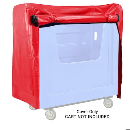 Royal Basket Trucks Vinyl Cover, 47" H, 50 1/2" L, Red G36-RRX-BVN