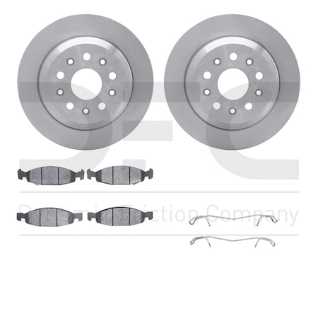 Dynamic Friction Co DFC Brake Rotor- Heavy Duty Brake Pad includes Hardware 6412-42094
