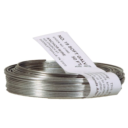 Hillman Anchor Wire 50 ' 18 Ga. Dark Annealed Steel Mechanics & Stovepipe General Purpose Wire Coil 123178