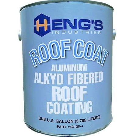 Hengs Industries Use To Protect Roofs Against All Weather Conditions, For Metal And Aluminum Roofs, Silver, 1 Gallon 43128-4