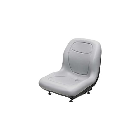 Uni Pro 128 Bucket Seat, With Slide Rails & 1 Normally Open OPS, Gray Vinyl 8642