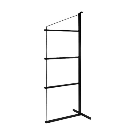 Mytee Products 4 Tier Shipping Container Shelving Bracket w/ Hooks - 19inx77 1/2in, 551 lbs WLL CNT-SHELF4