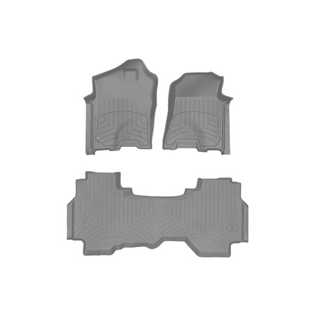 Weathertech Grey, Front and Rear FloorLiner HP 461428-1-4IM