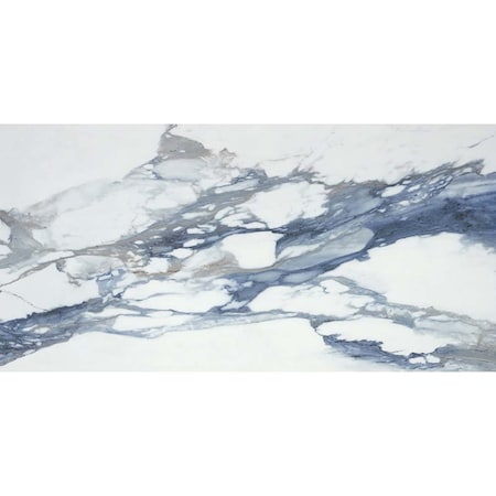 Apollo Tile Splendor 23.62in x 47.25in Polished Blue Porcelain Rectangular Wall Floor Tile 15.116 sqft/case, 2PK IMP88PABL2448