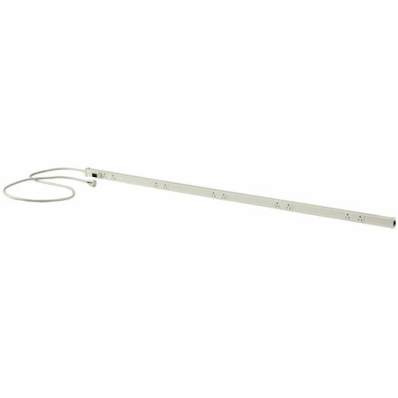 Hubbell Wiring Device-Kellems Outlet Strip, Switched, 10 5-15R, 5-15P, 6 ft., White PT155112P