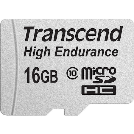 Transcend Information Transcend High Endurance 16 GB Class 10 microSDHC - 21 MB/s Read - 20 MB/s Write TS16GUSDHC10V