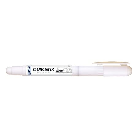 Markal Paint Crayon, Medium Tip, White Color Family 61126