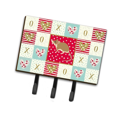Carolines Treasures 6 x 2 x 9 in. Spiny Mouse Love Leash or Key Holder CK5453TH68