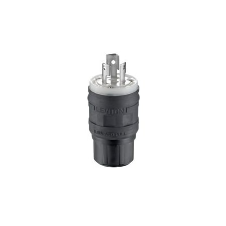 Leviton Industrial Grade Wetguard Plug 15 Amp, 125 Volt 24W47-B
