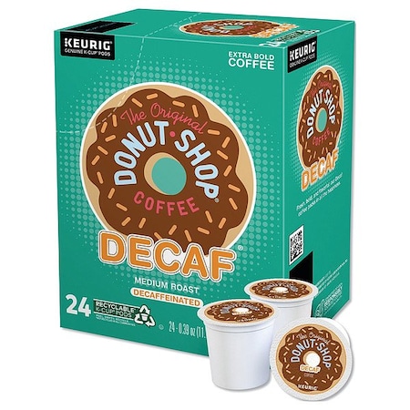 The Original Donut Shop Coffee, Decaf, Pod, Decaffeinated, Ground, 2.34 lb, 96 PK DIE7401