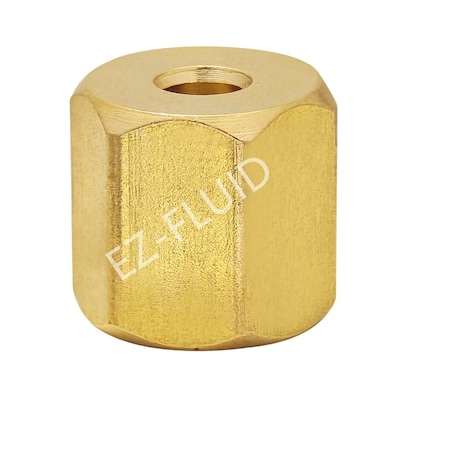 Ez-Fluid 1/4 Brass Compression Nut EZFD716