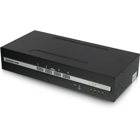 Iogear 4-Port Dual View DisplayPort Secure KVM Switch w/Audio GCS1424TAA4