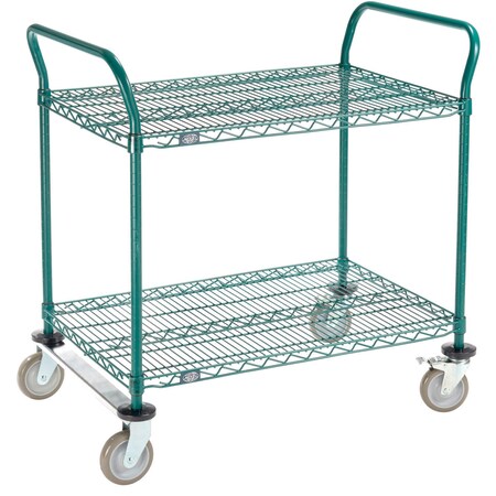 Nexel Wire Cart, Steel, 36 in L, 24 in W, 39 in H 2436R2G