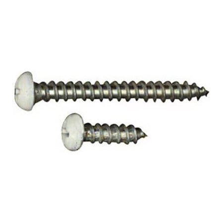 National Mfg 12PK WHT BKT Screw, 5PK N218-990