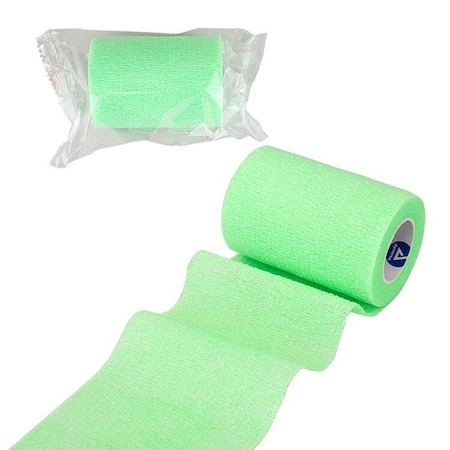 Dynarex Sensi Wrap, Self-Adherent Wrap- Latex Free, 1"x5 Yards, Green, 30PK 3307