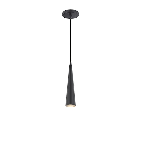 Eurofase Sliver Contemporary Halogen Pendant, 1-Light, Black/Black 20444-037