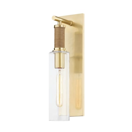 Hudson Valley Lighting Eastchester 1 Light Wall Sconce 4.75 In. Aged Brass 2618-AGB