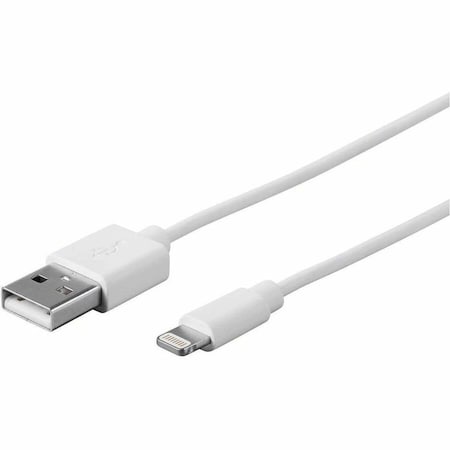 Monoprice LIGHTNING TO USB CABLE - APPLE MFI CERTIFIED_ WHITE_ 3FT 27403