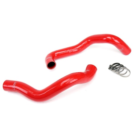 Hps Performance High Temp Reinforced Silicone Radiator Coolant Hose Kit, Red, 57-1011-RED