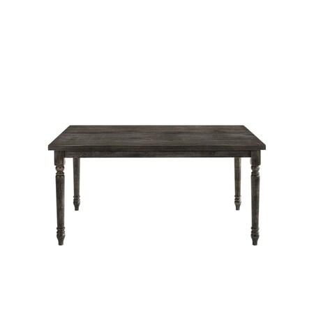 Homeroots 60" Gray Wood Dining Table 630366