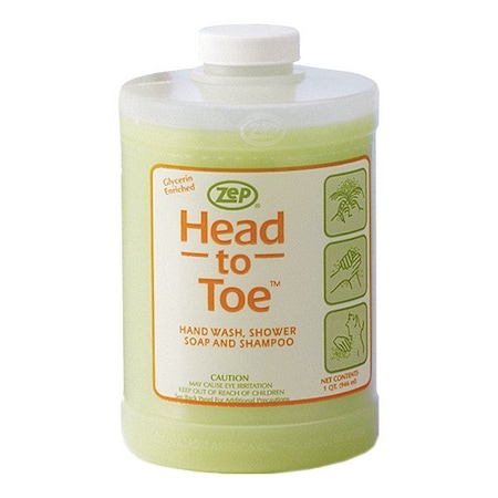 Zep Body Wash/Hand Soap/Shampoo Combo, PK4 97504