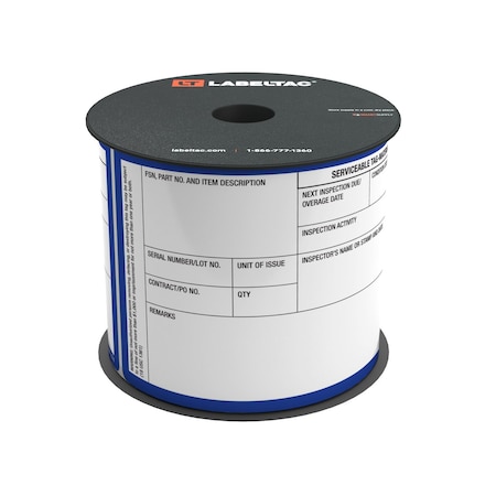 Labeltac Military Condition Tags 4in x 6in, 200 labels per roll Form, DD1576, Blue LT46MCT07