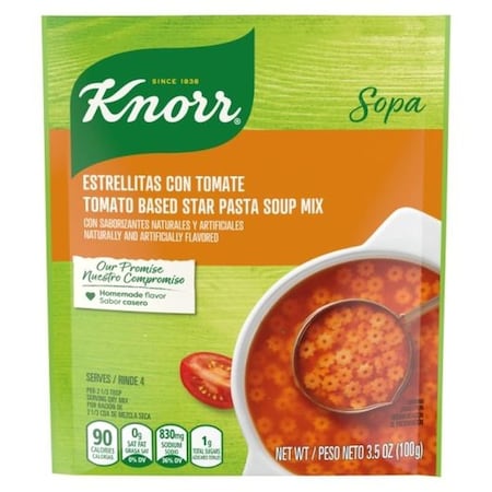 Knorr Professional Knorr Pasta Stars Soup with Tomato Broth, 3.5 Ounce, 12PK 71619