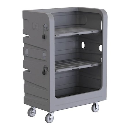 R&B Wire Products 48 Cubic Foot Heavy Duty Turnabout Truck, Gray 749G-PS