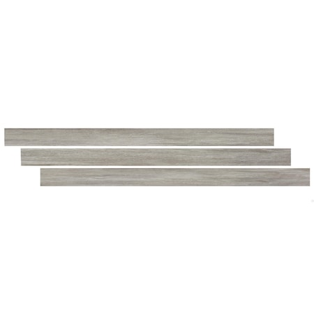 Msi LVT Trim, LVT, Gray-Light, 94 in L, 1.77 in W, Low Gloss ZOR-LVT-TR-0551
