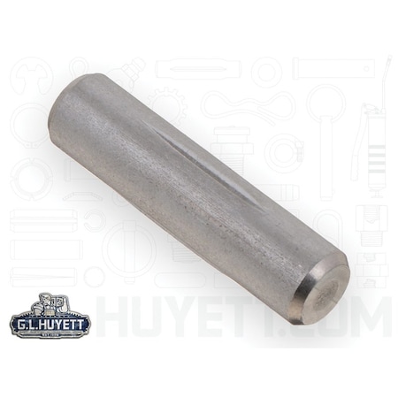 Huyett Type E Grooved Pin, 300 Stainless Steel, 0.312 in Dia x 0.310 in Small End Dia x 1.250 in Length GPS-0312-1250-E