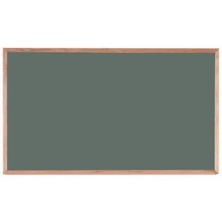Aarco Porcelain on Steel Chalkboard  Solid Oak Wood Frame 36"x60" Slate OS3660S
