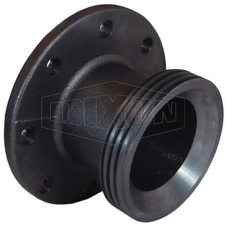 Dixon 206 1 pc Hammer Union Adapter, 4 in Nominal, Flange x Female, Iron, Domestic HUF206400FLG-ST