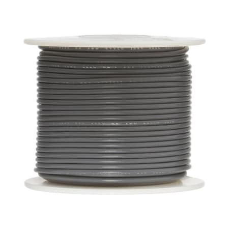 Remington Industries 26 AWG Gauge UL1061 Stranded Hook Up Wire, 300V, 0039 Diameter, Gray, 100 ft Length 26UL1061STRGRA100