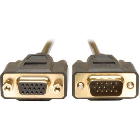 Tripp Lite 6FT VGA MONITOR EXTENSION GOLD CABLE SHIELDED HD15 M/F 6 FT P510-006