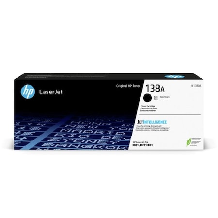 Hp 138A (W1380A) Black Original LaserJet Toner Cartridge (1,500 Yield) W1380A