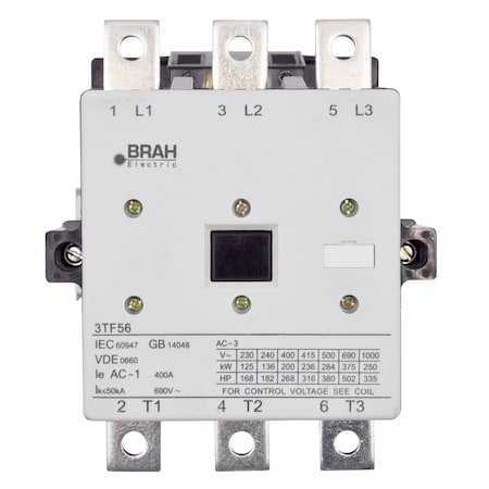 Brah Electric , Replacement 400A 600V 3P with 110/120VAC Coil for World Series Contactor 3TF5622-0AK6 B3TF5622-0AK6