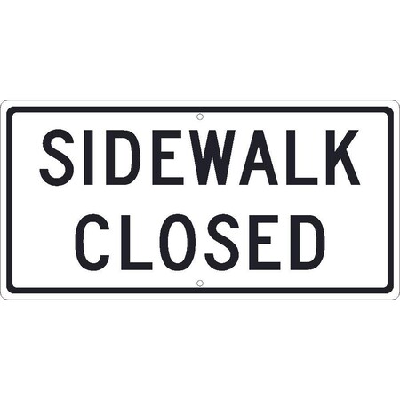 Nmc Sidewalk Closed Sign, TM516K TM516K