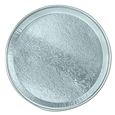 Hfa 12" Round Embossed Aluminum Tray 4013-80-25