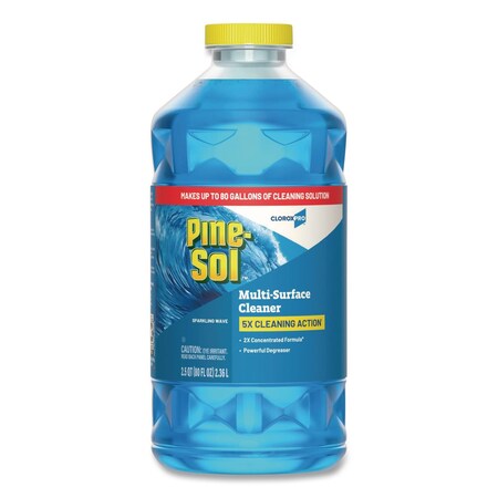 Pine-Sol Multi-Surface Cleaner, Bottle, 80 oz, Sparkling Wave 60609EA