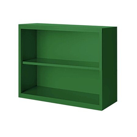Steel Cabinets Usa Bookcase 30 in H, 36 in W, Leaf Green, 2 Shelves BCA-363013-L GRN