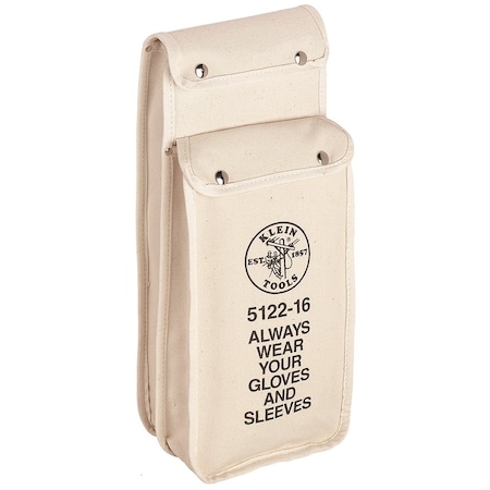 Klein Tools Tool Pouch, White, Canvas, 0 Pockets 5122-16