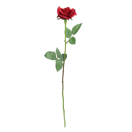 Allstate 23 in. Long Stem Artificial Blooming Rose Pick Flowers, Red 33401295