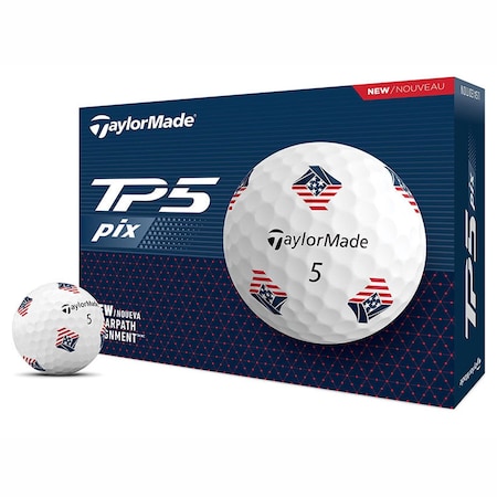 Taylormade TP5 PIX USA 2024 Golf Balls, 12PK 92117