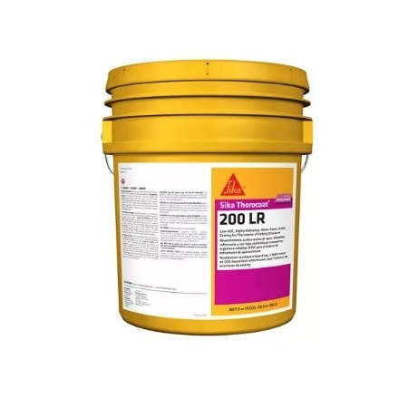 Sika Thorocoat 200 LR Low-VOC High Reflective, Water-Based Modified Acrylic Coating, 5 Gallon Pail 808593