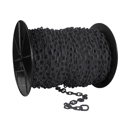 Mr. Chain 1" x 250' Slate Gray Plastic Safety Chain - Reel 10157