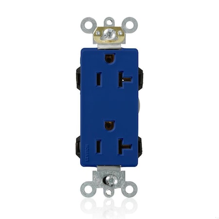 Leviton Straight Blade Receptacle, 5-20R, 20 A, 125V AC, Flush Mount, Self-Grounded M1636-B