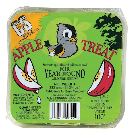 C&S 11.75 Oz. Apple Treat Suet 100214322