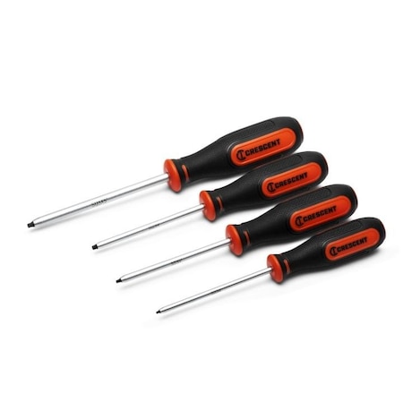 Crescent Screwdriver Set, 4Pc, Square, Dm CSQSET4PC