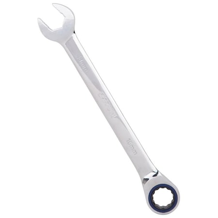 Vulcan Combination Wrench, Metric, 18 mm Head, Chrome Vanadium Steel, Polished Mirror PG18MM